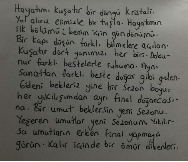 Bir şiir yazarmısınız?