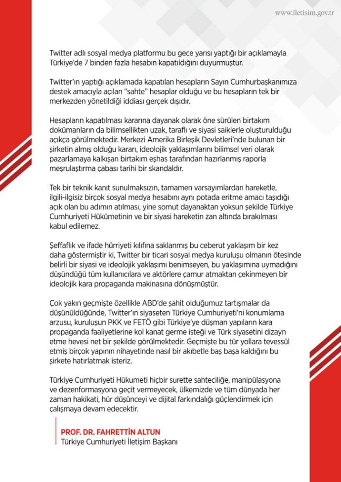 Twitter, Erdoğan için güçlü bir destek sergileyen 7 bin 340 hesabı ifşa edip, hesaplarını kapattı! Kararı nasıl buldunuz?
