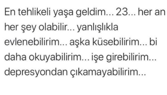 Sizce en tehlikeli yaş gurubu hangileridir?