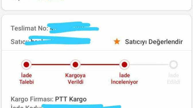 Arkadaslar trendyol iade inceleniyor ne demek?