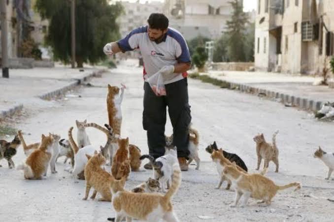 İyi ki böyle güzel insanlar var 🐾 Hayvanlara merhamet eden insanlar dünya iyisi insanlardır..