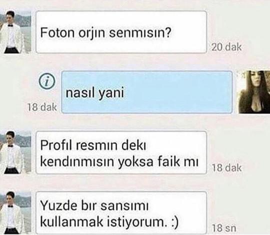 Sosyal medya profillerinizde kendi fotoğrafınızı mı yoksa fake fotoğraflar mı kullanırsınız?