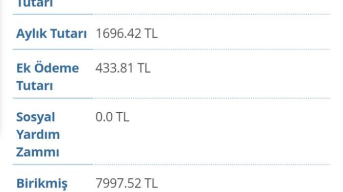 Birikmiş emekli aylığı?