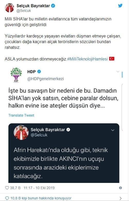 Sizce CHP ve HDP Selcuk Bayraktarı neden hedef almaya başladı?