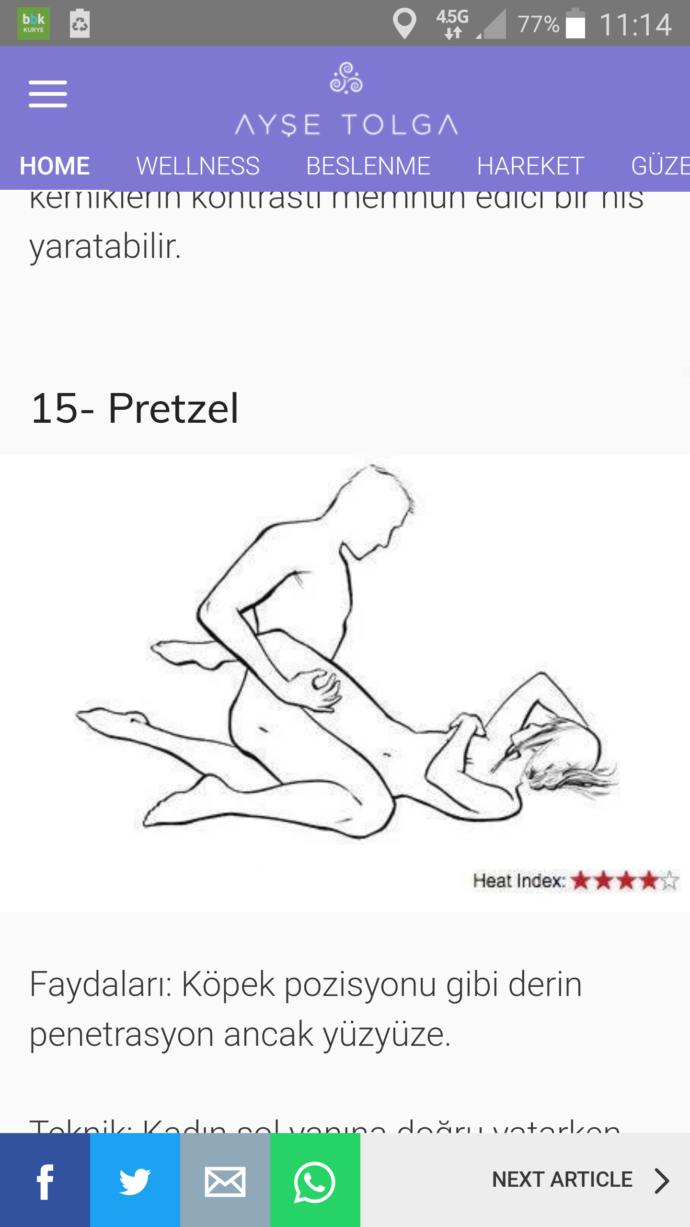 Senin en çok sevdiğin seks pozisyonu hangisi?