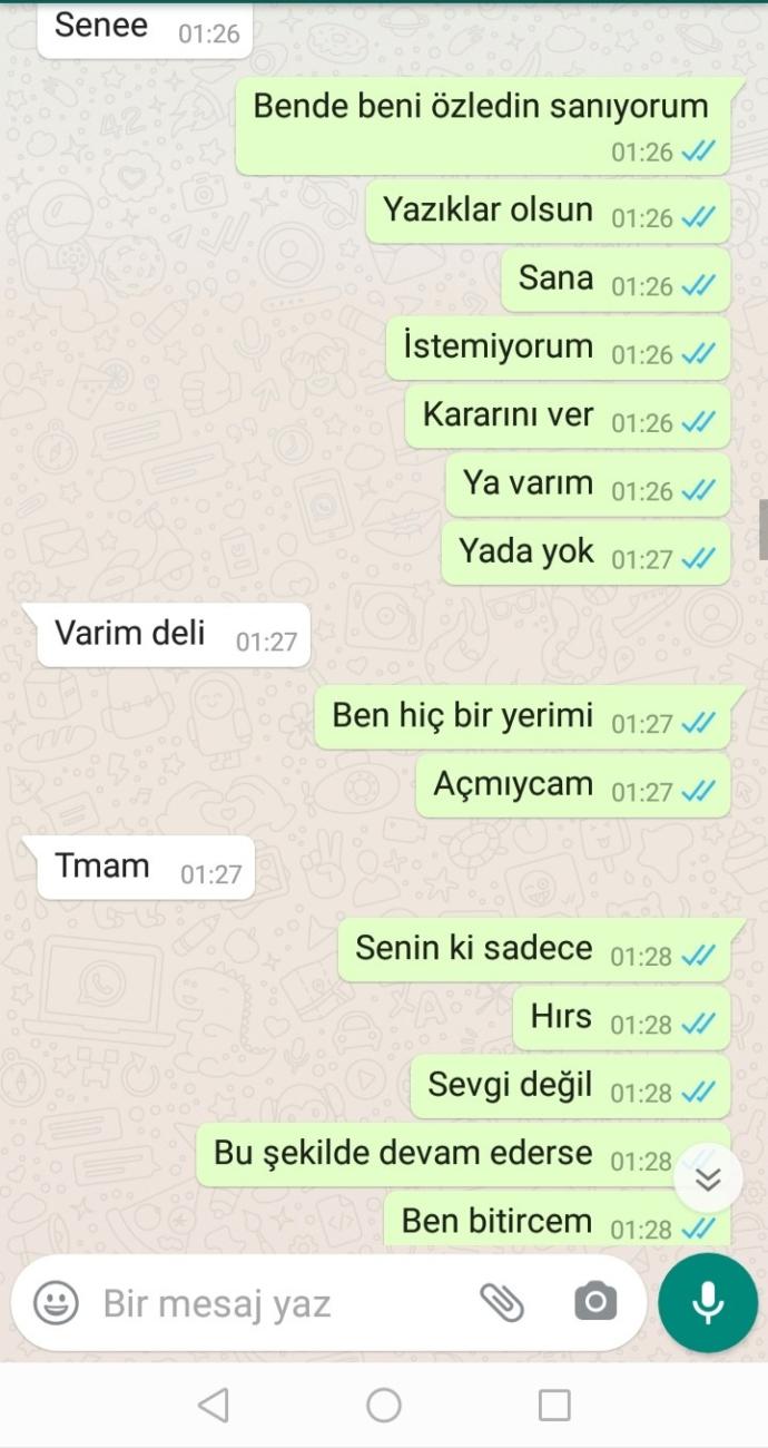 Arkadaşlar sevgilim çok pişman dedi?