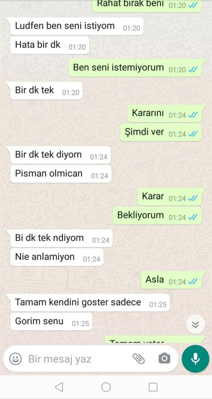 Arkadaşlar sevgilim çok pişman dedi?