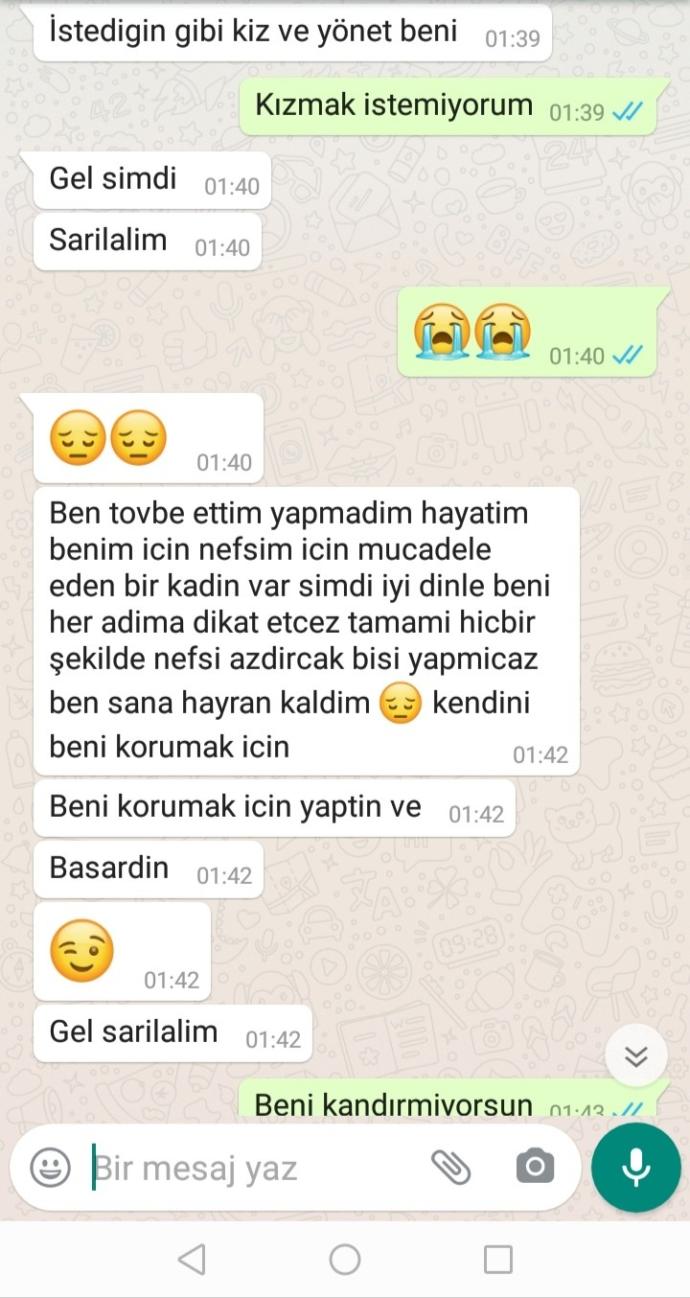 Arkadaşlar sevgilim çok pişman dedi?