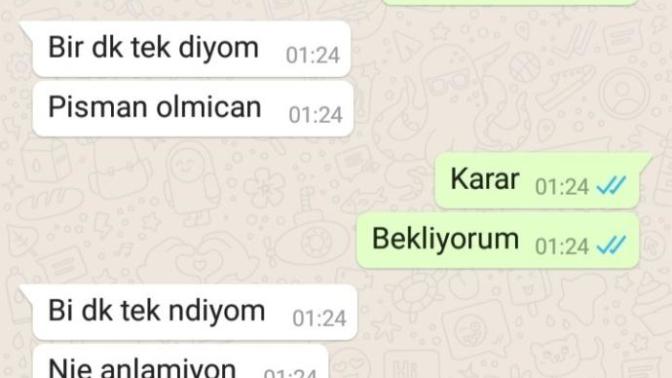 Arkadaşlar sevgilim çok pişman dedi?
