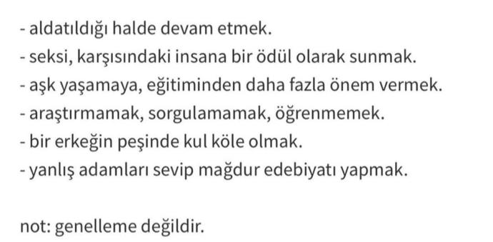 Sizce iliskilerde yapılan hatalar neler?