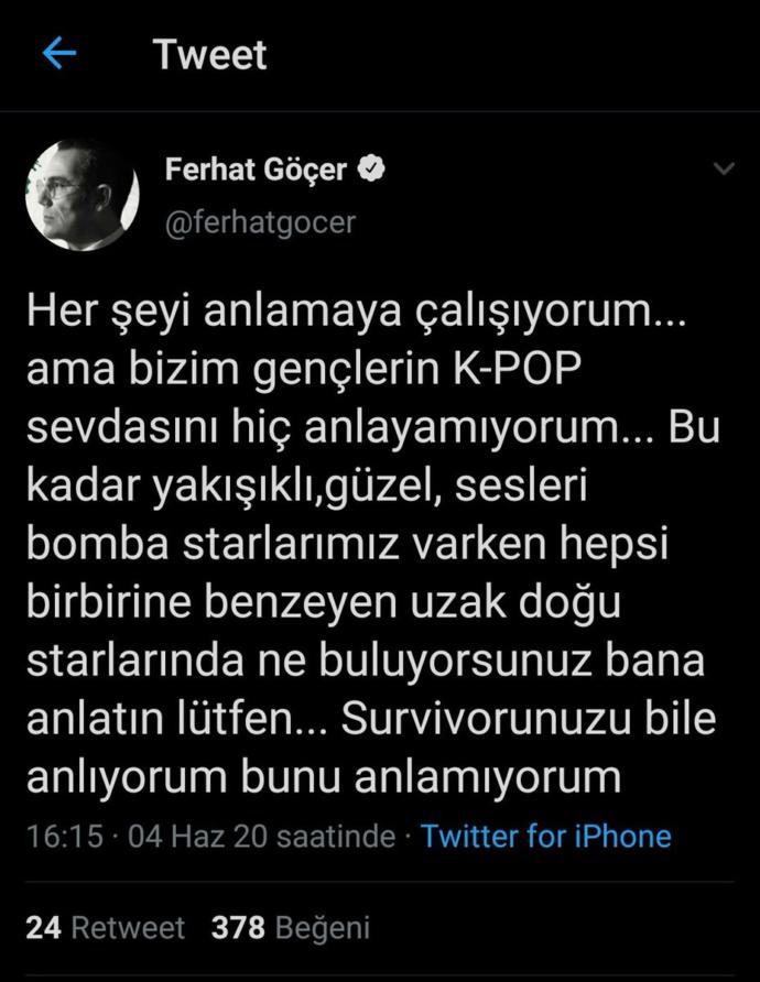 Tweet paylaşımları sonrası k-pop fanları tarfından linçe uğradı.😂