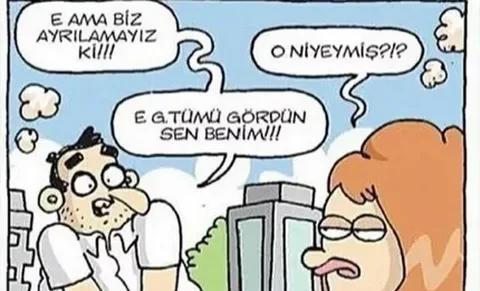 Biz seninle ayrılamayız çünkü... Boşluğa ne yazarsın?