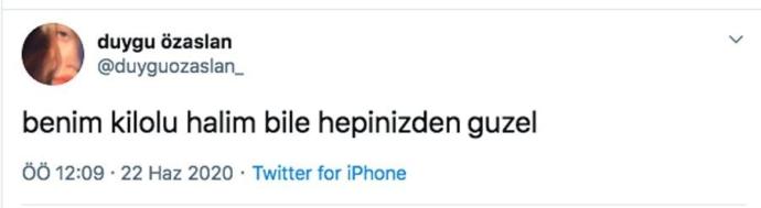 Benim kilolu halim hepinizden güzel! diyen Duygu Özaslan’ı kilolu halinle kıyaslayabilir misin?