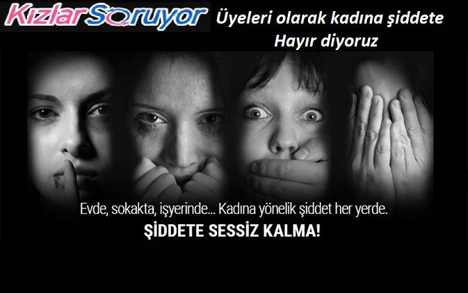 Biz Kadına ve çocuğa şiddete karşıyız!