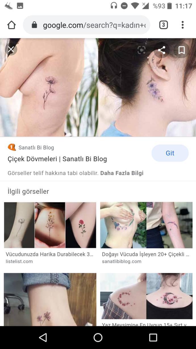 Sizce bir kadında dövme en güzel nerede durur?
