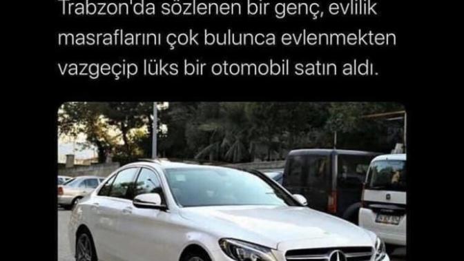 Dugun mu yoksa güzel bir araba mi?