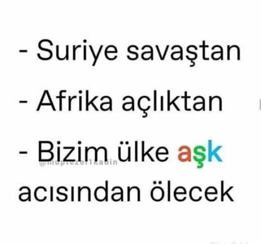 Gerçekten sıkılmadınızmı bu aşk acısı sorularından 😒