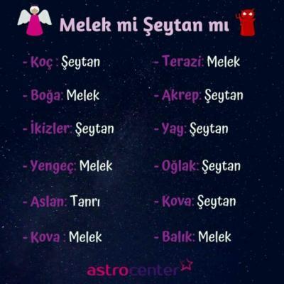 Burcuna göre Şeytan mısın Melek mi?