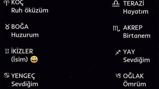 Burçların sevdiğine hitap şekilleri nedir?
