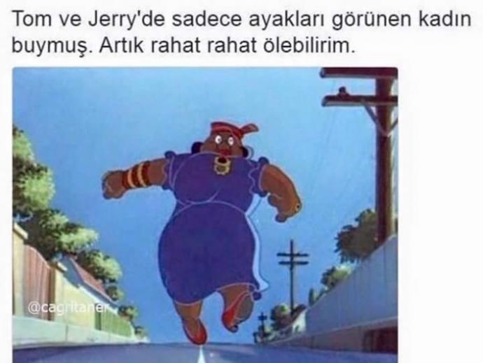 Tom jerry deki kadının kafası neden gözükmüyor, bilen  var mı?