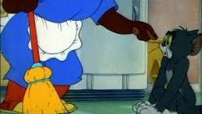 Tom jerry deki kadının kafası neden gözükmüyor, bilen  var mı?