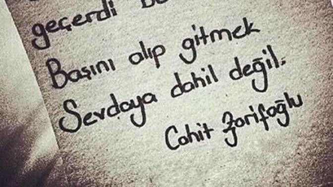 Başını alıp gitmek sevdaya dahil değil mi?