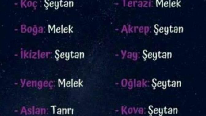 Burcunuza göre melek misiniz yoksa şeytan mısınız?