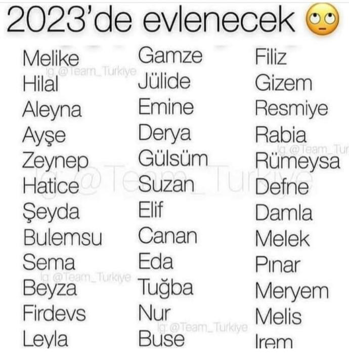 2023 te evlenecek misiniz? Ben evlenecek mişim 😏😏?