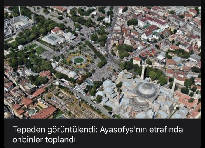 Ayasofyada tarihi gün! 86 yıl sonra ilk namaz. Siz gittiniz mi?