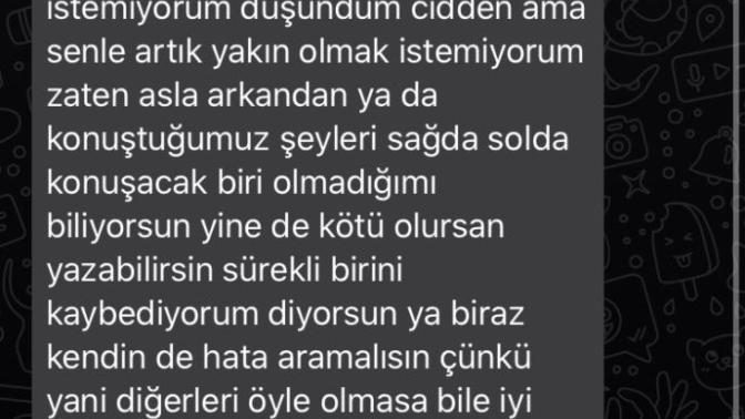 En yakınım dediğim tek arkadaşım benle arkadaşlığını bitirmek istedi artık yalnızım ne yapabilirim?