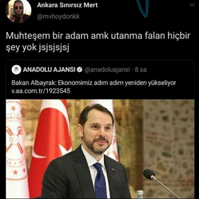 Bu paylaşım sizce sayın Berat Albayraka hakaret midir?