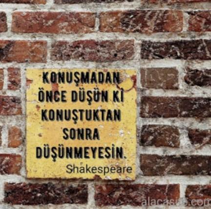 Konuşmadan önce düşün ki, konuştuktan sonra düşünmeyesin. Sizler konuşurken çok dikkat eder misiniz?
