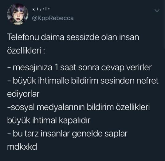 Telefonunuzun bildirim sesleri açık mı yoksa kapalı mı?