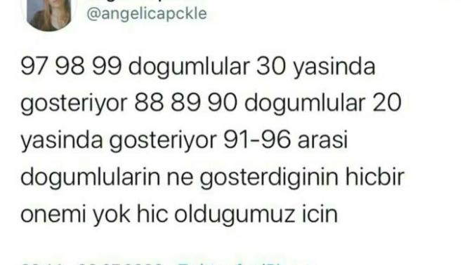 Kaç doğumlusunuz?