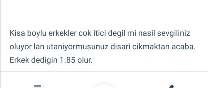 Uzun boylu kızlar neden sürekli kısa boylu erkekler hakkında yorum yapıyor?