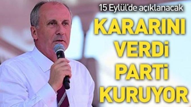 Muharrem İnce'yi parti kurma konusunda haklı buluyor musunuz?
