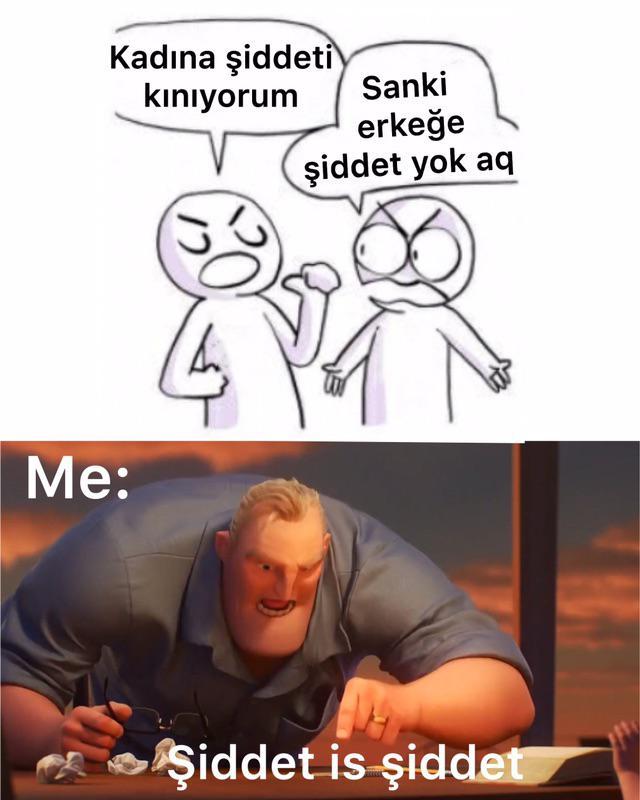 Erkeğe şiddete HAYIR.