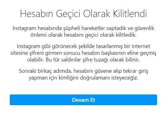 Instagram hesabım geçici olarak kilitlendi ne zaman açılır?