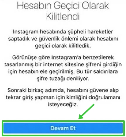 Instagram hesabım geçici olarak kilitlendi ne zaman açılır?