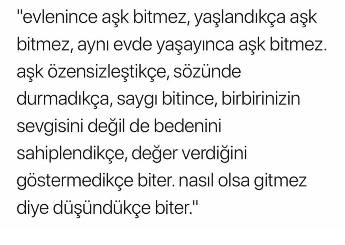 Her aşk biter mi günün birinde?