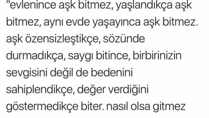 Her aşk biter mi günün birinde?