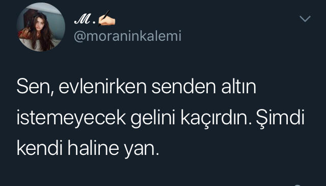 Seninle evlenmeyen, neyi kaçırmıştır?