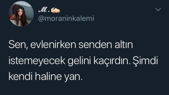 Seninle evlenmeyen, neyi kaçırmıştır?