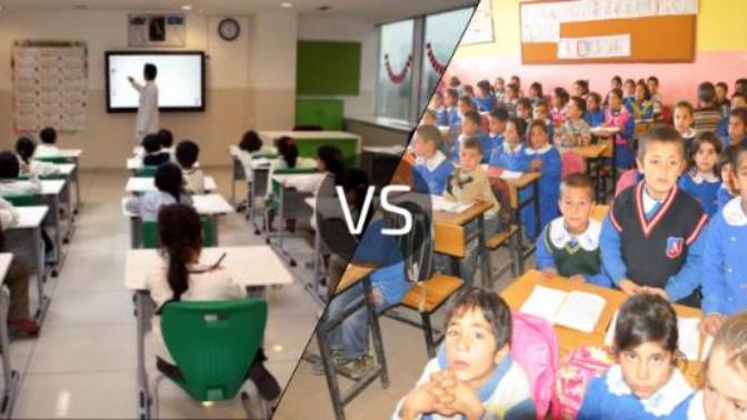 Özel okul ile Devlet okulları arasındaki verilen eğitimde adaletsizlik var mı?