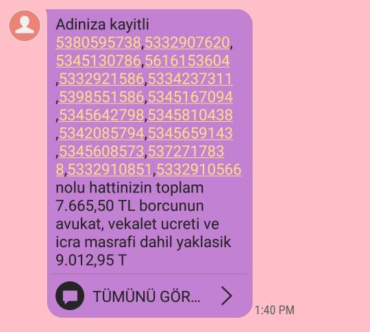 Telefonuma böyle mesajlar geliyor, ciddi bir şey mi yoksa yanlışlıkla mı gönderilmiştir?