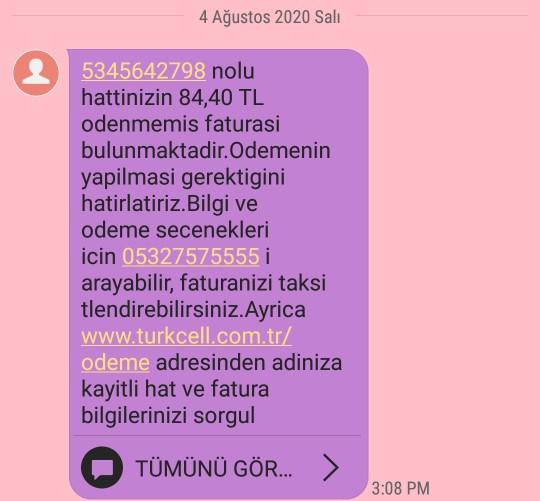 Telefonuma böyle mesajlar geliyor, ciddi bir şey mi yoksa yanlışlıkla mı gönderilmiştir?
