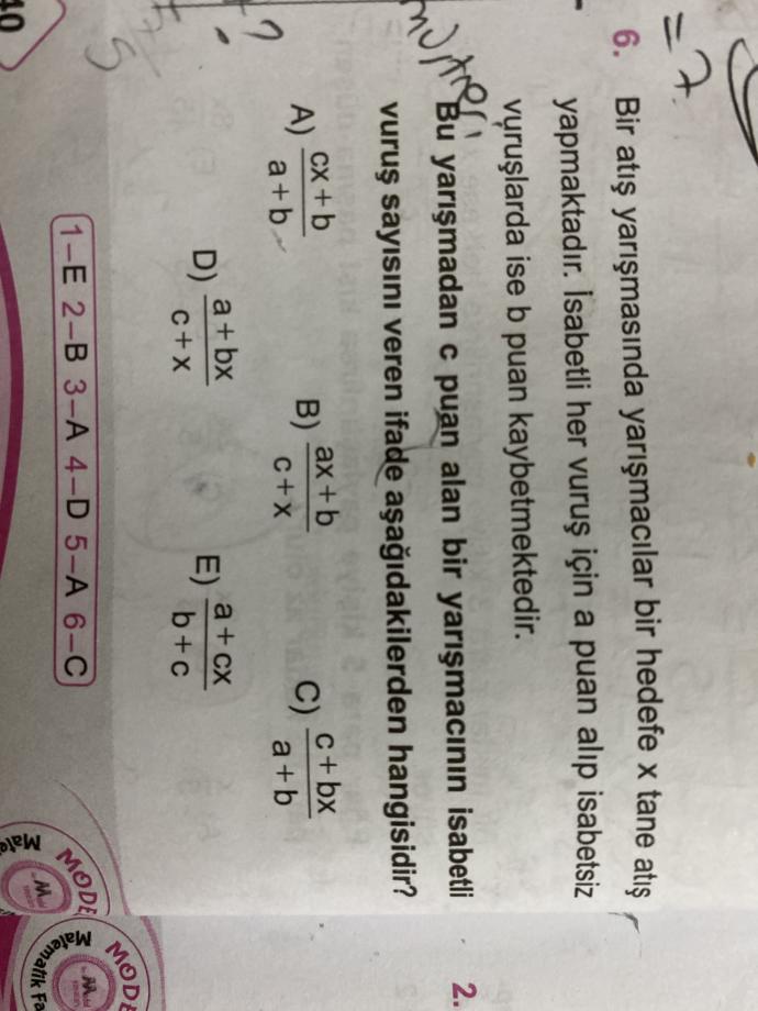 Denklem kurma problemleri konusu çözer misiniz?