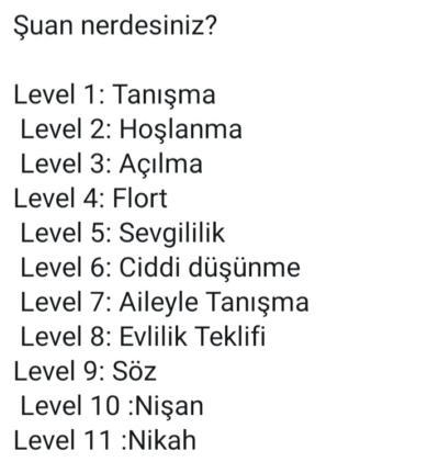 Şu an aşkın neresindesiniz?