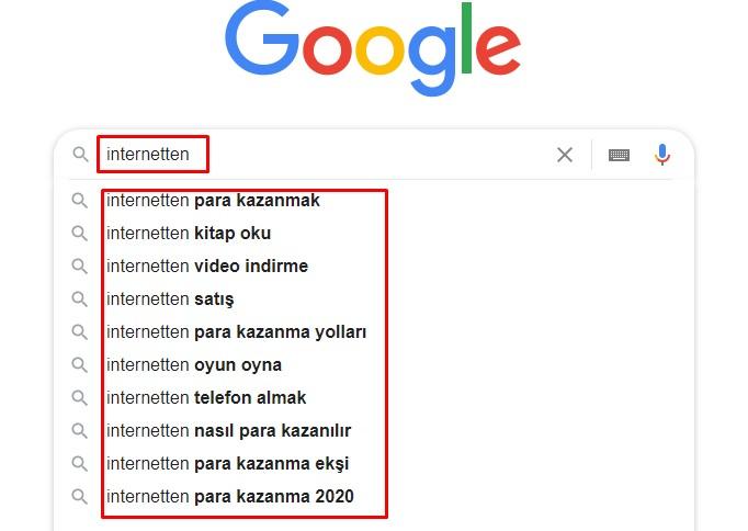 En sık yapılan arama sorguları