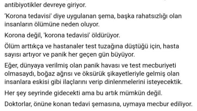 Ortaya atılan Korona hikayesi yalanmı acaba?